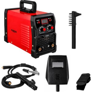 Soldadora Inverter Igbt Nappo 200a Display + Máscara Y Acc Rojo