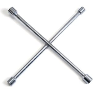 Llave Cruz Cromada 4 Bocas 17mm 19mm 21mm 23mm Reforzada