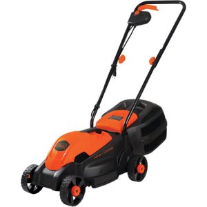 Cortadora De Pasto Eléctrica Garden Art 1200w Ancho Corte 32cm Bolsa 28l Naranja