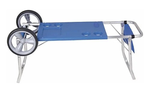 Carro Mor Carrito De Playa Aluminio Mesa Sillas Disershop Azul - Imagen 2