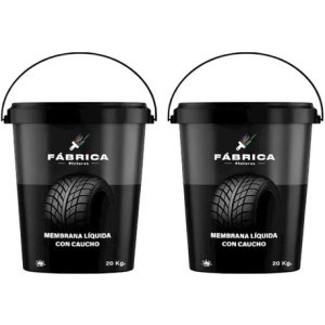 Membrana Liquida Con Caucho Fabrica 20 Kg Blanco Mate