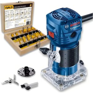 Juego Bosch Tupia De 6 Mm, Laminado, 160 A, 550 W, 12 Unidades Evald De 6 Mm