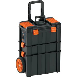 Caja Para Herramientas 19 X25 3 En 1 Desmontable Truper Chp-1925r Color Negro