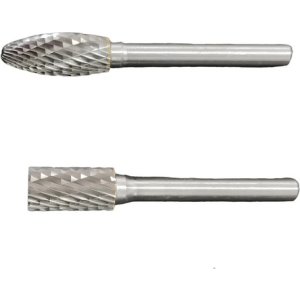 Kit De 2 Limas Rotativas Fresa De Carburo De Tungsteno Haste, 6 Mm 1/4