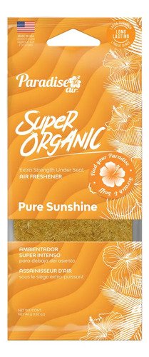 Perfumador Bloque Paradise Air Pure Sunshine Auto Y Hogar Usa Naranja