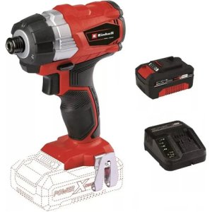 Atornillador De Impacto Einhell Carg Bateria 4 Amp 180nm Brushless Einhell Te-ci 18 Li Bl + Kit 4 Amp Rojo