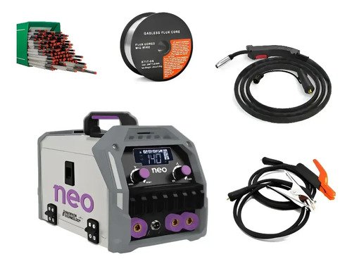 Soldadora Mig Flux Inverter Mma Tig 140a Neo Next Fx140 Pro Gris Oscuro
