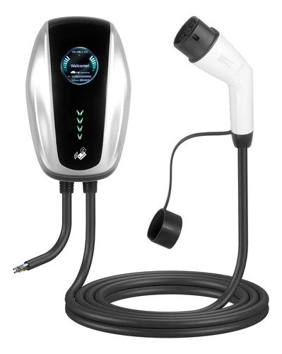 Cargador De Auto Eléctrico Wallbox 7kw 32a Conector Gbt O T2 Gris Con Negro - Imagen 6