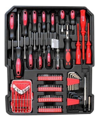 Kit De Herramientas Nappo 499 Piezas + Valija Metálica Color Gris - Imagen 5