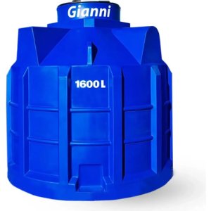 Tanque De Agua Aprobado Cónico 1600 L Tricapa Antibacteriano Azul