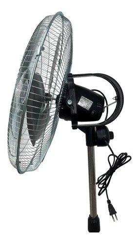 Ventilador De Pie Adkar 12 Pulgadas Plateado 50w 5 Aspas Metálicas 30.48 Cm 50 Hz 5 Aspas Azul 3 - Imagen 4