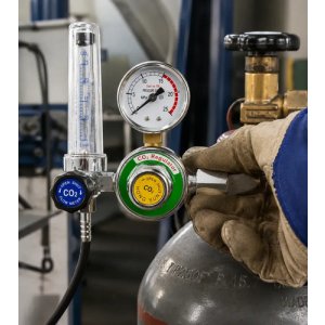 Manometro De Gas Co2 Atal Argon C/ Calentador De Gas