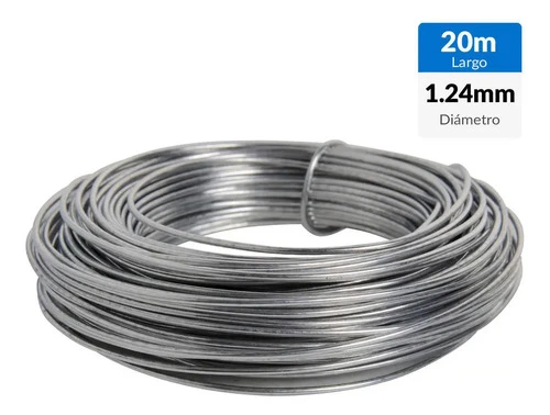 Alambre Galvanizado Calibre 18 Para Artes Y Manualidades, 25 M Plateado - Imagen 5