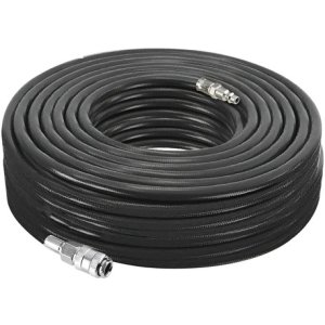 Manguera Pvc Para Compresor 15m 1/4 Npt Wadfow Uwqg2e15 Ff Color Negro