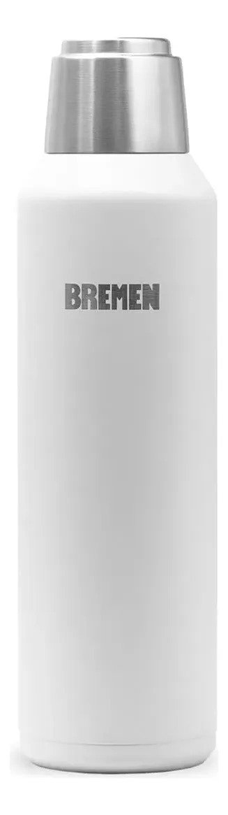 Termo Doble Pared De Acero Inoxidable 1l Bremen Blanco