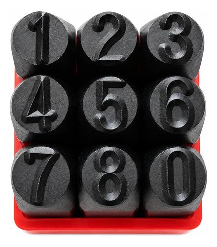 Numeros De Golpe Para Marcar 5 Mm 9 Piezas Punzones Acero - Imagen 10
