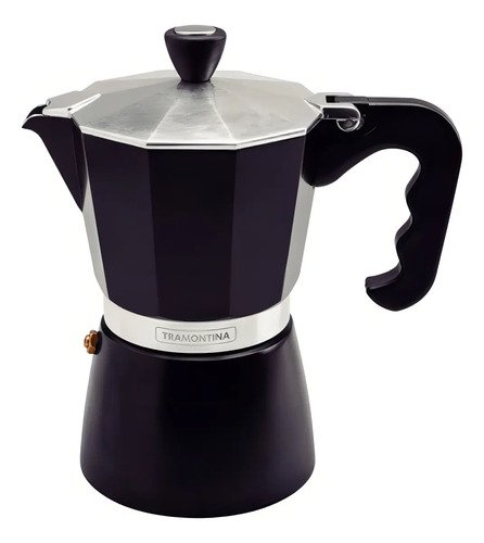 Cafetera Espresso Italiana Tramontina Coffee & Tea De 320 Ml, Color Negro