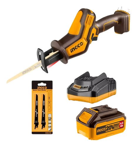 Sierra Sable 20v P20s Ingco Crsli6508 C/bateria 4ah+cargador