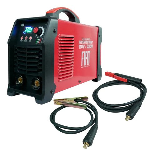 Soldadora Inverter Fiat Professional Rivoli 200 Top 110-220v Rojo - Imagen 2