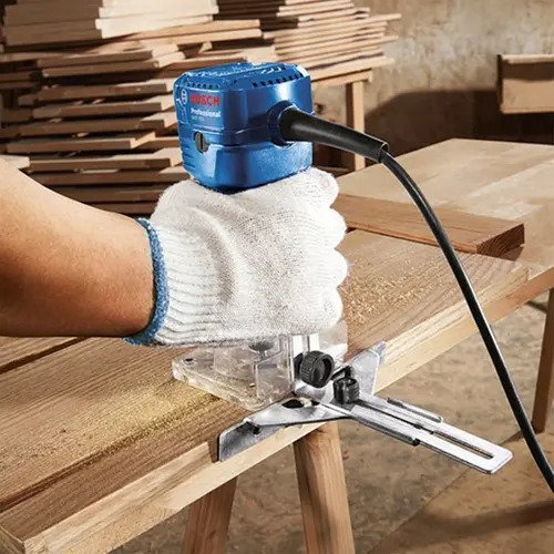 Fresadora Bosch Gkf 550 Professional 33.000 Rpm Color Azul - Imagen 8