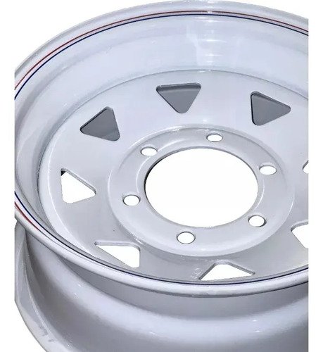 Llanta R14 6x139 Llanta Para Trailer Reforzada - 6 Agujeros Blanco - Imagen 3