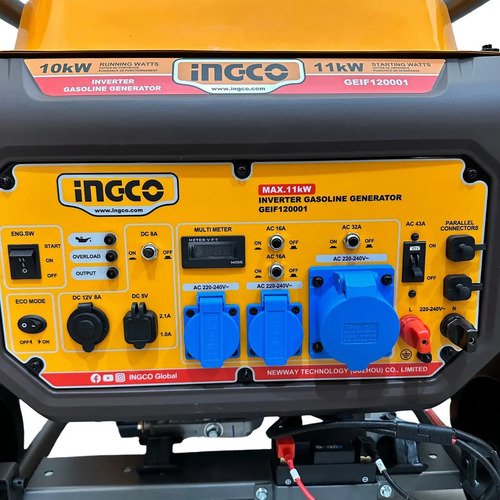 Generador Monofásico Ingco Inverter 11 Kw, Con Arranque Eléctrico Y Manual - Imagen 3