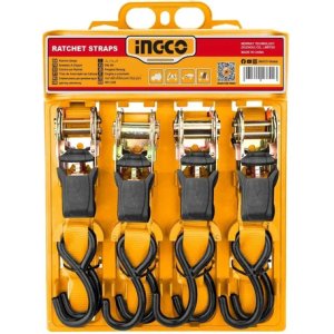 Cinta Catraca X4 Sujecion 0.65t Gancho S Ingco Hrsp065607 Amarillo