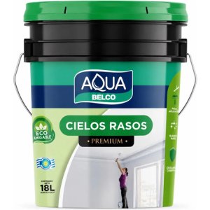 Pintura Cielos Rasos Belco Aqua 18 Lt - Tyt Blanco Mate