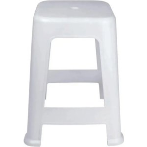 Banco Banqueta Blanca Taburete Resistente Tyt  Blanco  Blanco