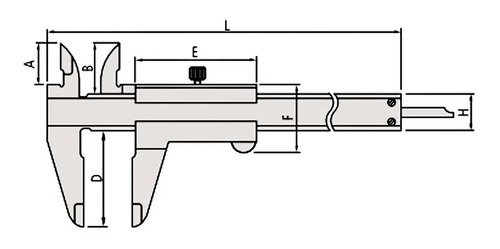 Calibre Mecánico Mitutoyo 530-104 Metal Rango 0.05-150mm Resolución 0.05mm - Imagen 6