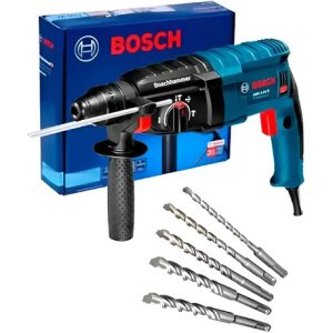 Maletín Perf Romp Gbh 2-24 D 820 W Con 5 Taladros Bosch, Azul Marino, Frecuencia 60 Hz