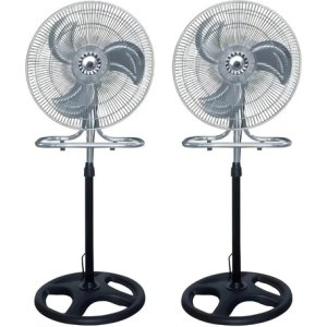 Ventilador De Pie Aluminio 3 En 1 Caja X 2ud