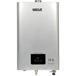 Calefón A Gas Mega 12 L/m T. F. Modulante Registr. En Ursea Blanco
