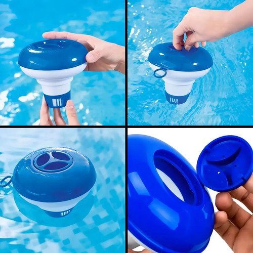 Flotador Químico Para Piscina Boya Dosificadora Azul - Imagen 4