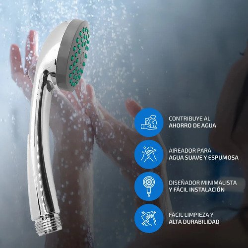 Ducha Canilla Monocomando Baño Metal Duchador Transferencia Cromado - Imagen 5