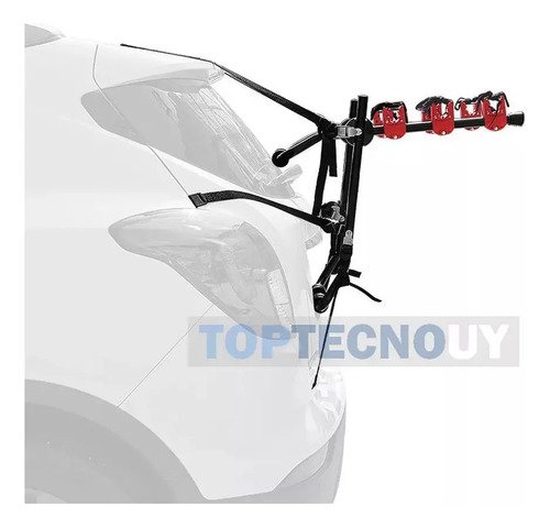 Portabicicletas Trasero Toptecnouy 3 Bicicletas Baúl Negro Acero - Imagen 6