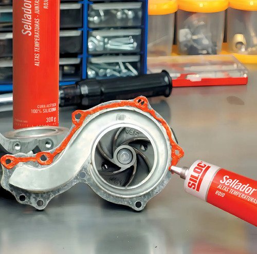 Sellador Silicona 100% Siloc Rojo Alta Temperatura X 280g - Imagen 4