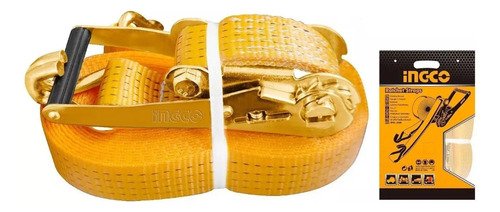 Cinta Catraca Sujecion Ingco 1.5 Ton 25mm 6m Hrsp262 - Tyt Amarillo