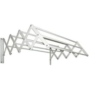 Tender Ropa De Pared Extensible 60cm 7 Varillas Reforzado Color Blanco