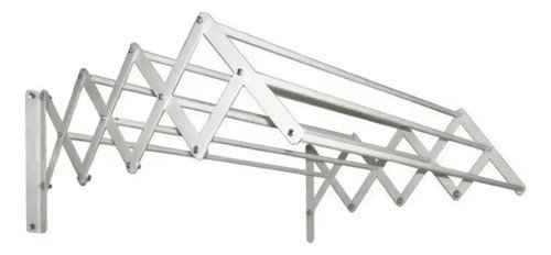 Tender Ropa De Pared Extensible 60cm 7 Varillas Reforzado Color Blanco