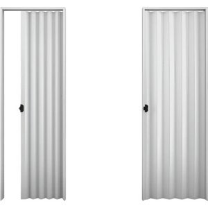 Puertas Plegables Pvc Blanca 0.60 X 2.10 Color Blanco