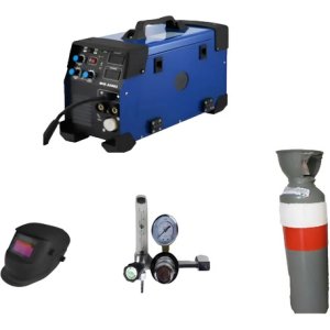 Soldadora Mig 200a Mig - Tig - Mma Electrodo , Tubo 4 Mts Azul