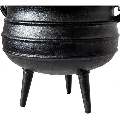Olla De Hierro Fundido 3 Patas + Tapa - 3 Lts Negro - Imagen 4