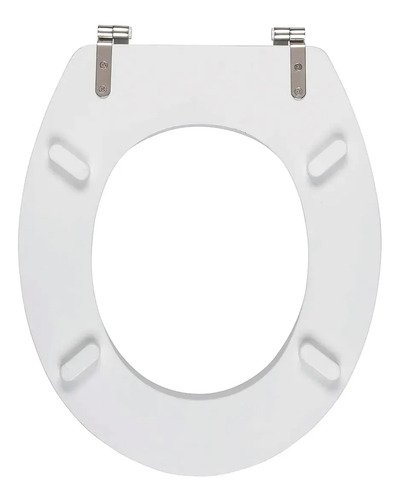 Asiento Tapa De Inodoro Water Universal Blanca Madera Blanco - Imagen 7