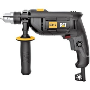 Taladro Caterpillar 13mm 750watts Con Percutor Dx17 Negro 50 Hz/60 Hz