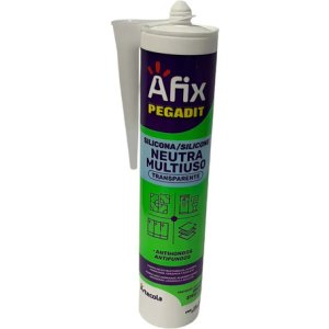 Silicona Neutra Afix Transparente 280 Ml - 1 Unidad