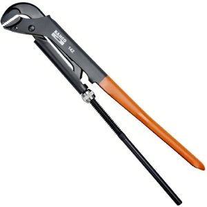 Llave Para Caño Bahco 142 De 65 Mm Negra Y Naranja Negro Y Naranja