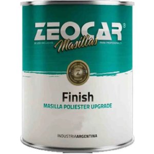 Masilla Plastica Finish 4 Kg Zeocar Con Endurecedor - Rex