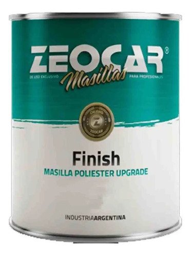 Masilla Plastica Finish 4 Kg Zeocar Con Endurecedor - Rex