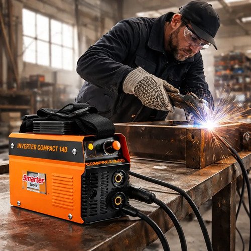 Soldadora Inverter Smarter Tools Compact 140 Profesional Naranja/negro - Imagen 4